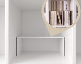 Kallax Double-Row Book Riser | Book Stand Pedestal for Kallax Shelving Unit | Second-Row Book Insert | DVD/Blu-ray Storage | Shelf Insert