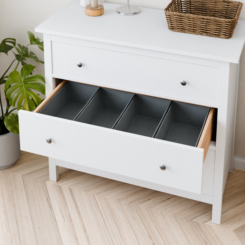 Organizer für IKEA Hemnes Kommode zur Organisation von Kleidung passende Boxen zur Unterteilung der Schublade ideal als Wickelkommode