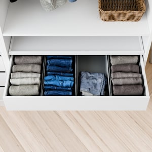 Organisateur pour tiroir PAX, boîtes pour armoire IKEA, système d'organisation des tiroirs, boîtes pour trier les vêtements image 9