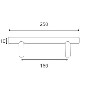 Tirador para armario Ikea Brimnes Tirador para mueble de alta calidad fabricado en aluminio negro mate imagen 3