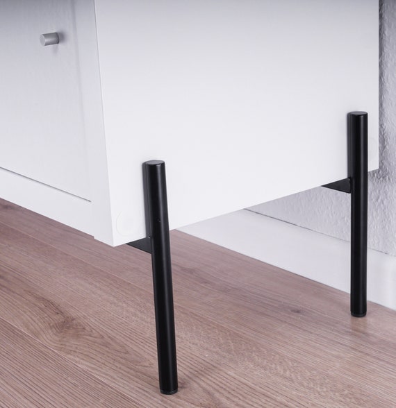 4 X Furniture Feet Metal Legs Suitable for Ikea Kallax or Besta Shelf 