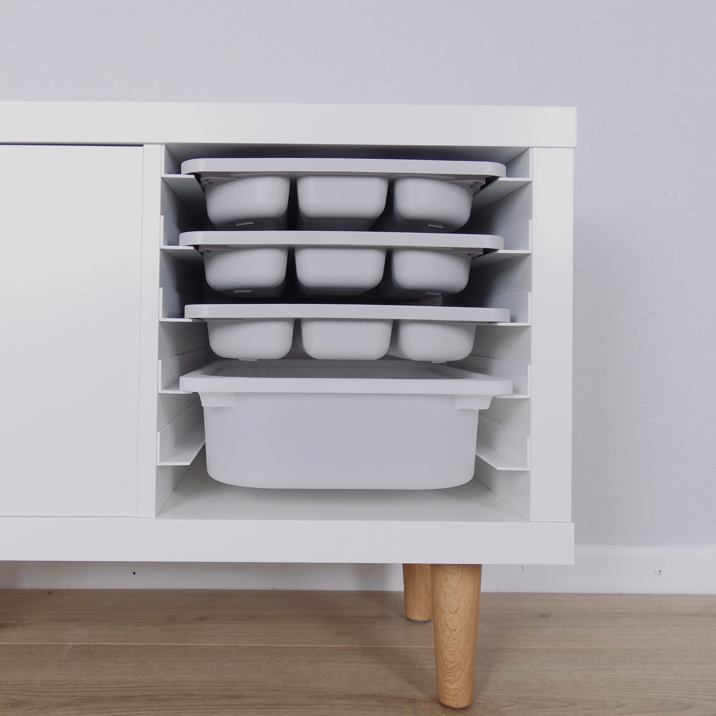Ikea Kallax Insert Rail System With Trofast Sorting Boxes Etsy UK