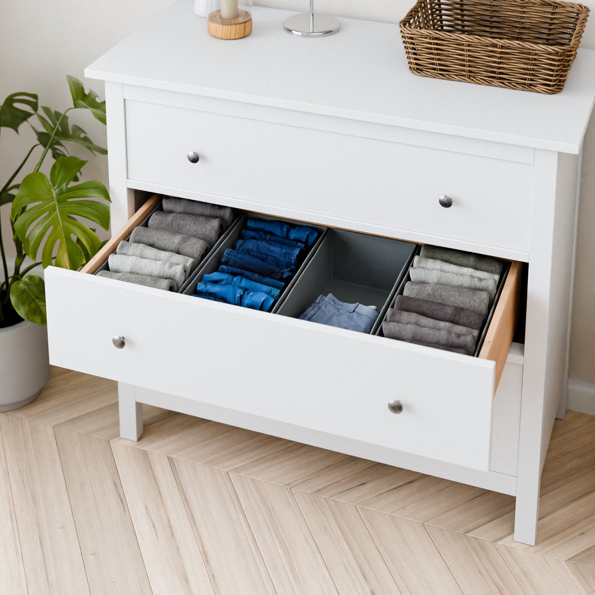 Set of 4 Organizers for IKEA Hemnes Chest of Drawers, Drawer Set of 4 Organizers for IKEA Hemnes Chest of Drawers, Drawer