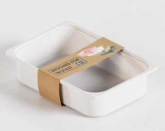 TRÖVI Box White for IKEA Trofast Shelf 42 x 30 x 10 cm - Plastic storage box for children's room, toys and household