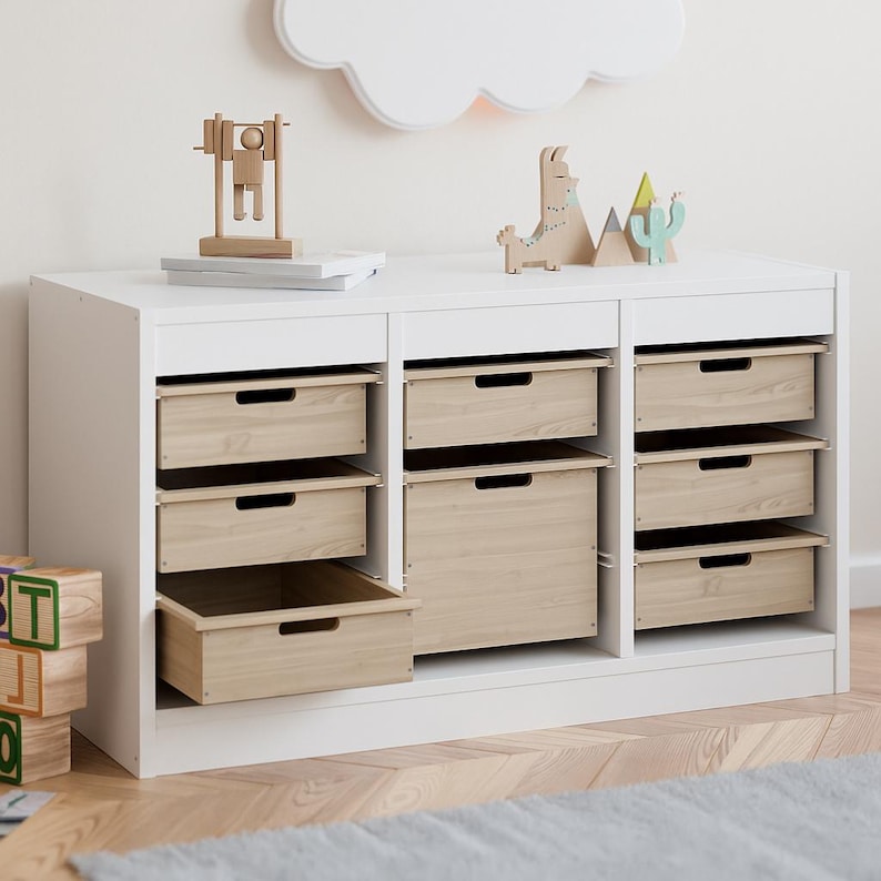 Holzkiste für IKEA Trofast Regal Box aus Holz Alternativezu Kunststoff