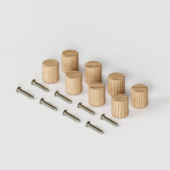 Bouton De Tiroir En Bois Diamètre 31 Mm Avec Insert – Pour Porte Ou Meuble (CM13)