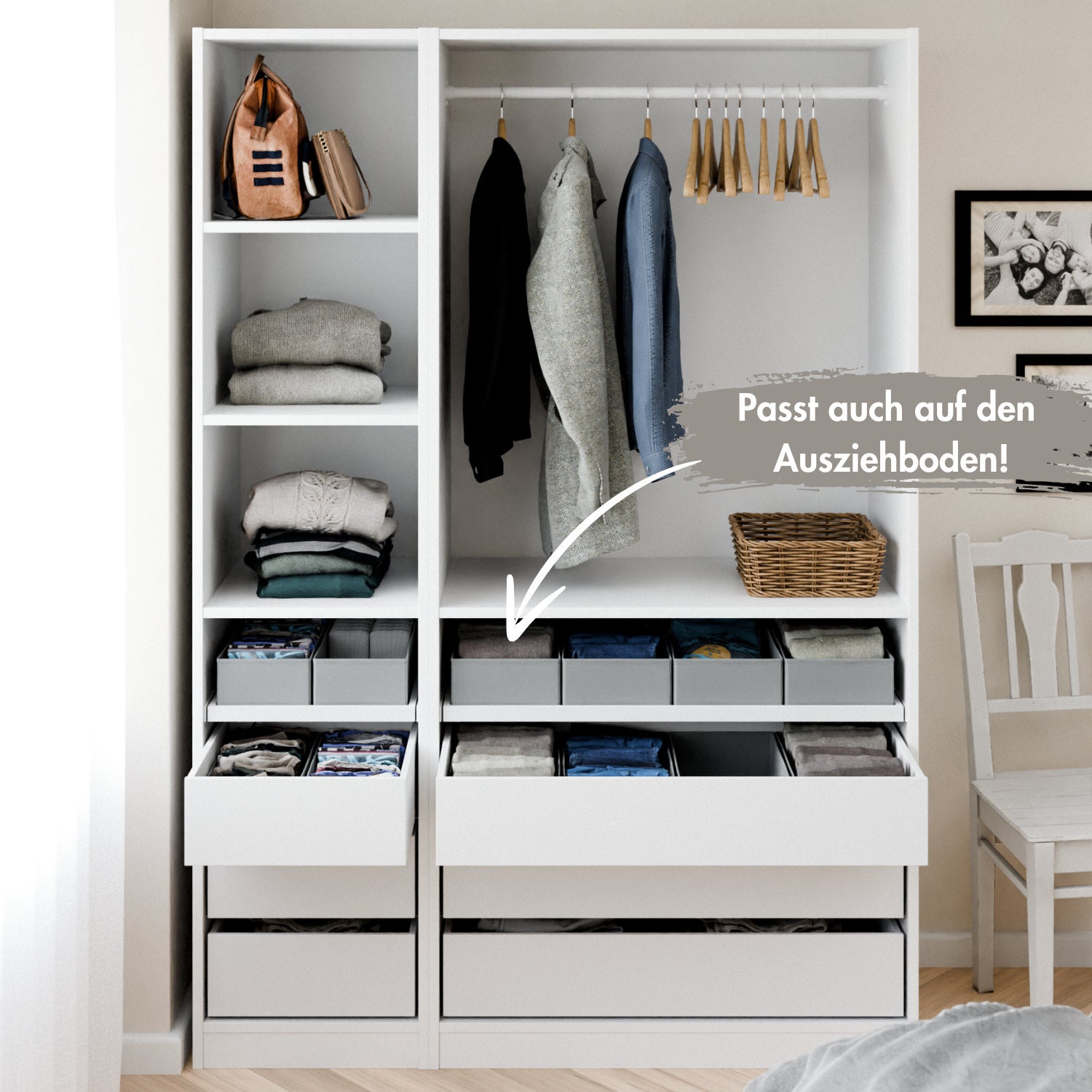 organizer für pax schublade, boxen für ikea kleiderschrank
