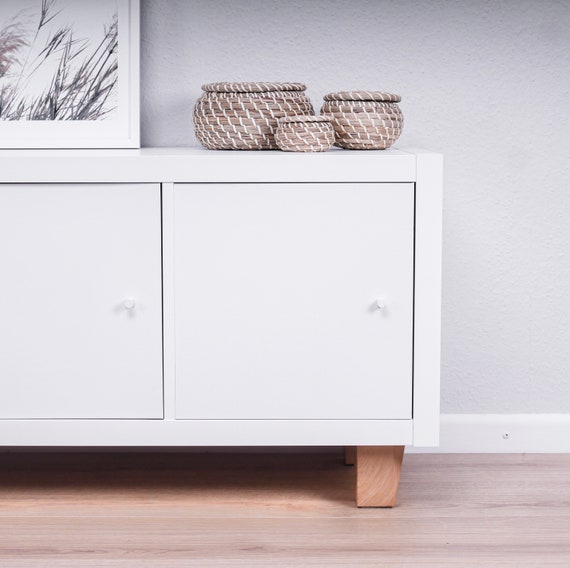 Ikea Kallax estantería patas patas de muebles patas de muebles con aspecto  de madera de haya, ideales para construir un banco o un zapatero -   México