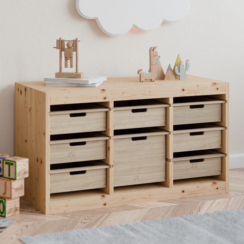 Holzkiste für IKEA Trofast Regal Box aus Holz Alternativezu Kunststoff