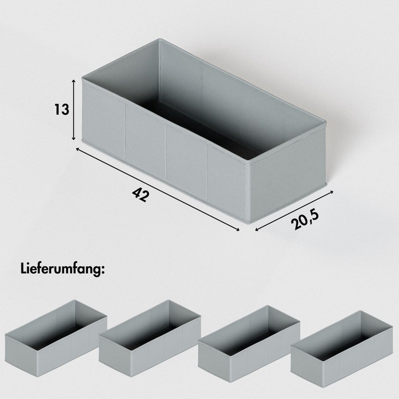 Organizer für IKEA Hemnes Kommode zur Organisation von Kleidung passende Boxen zur Unterteilung der Schublade ideal als Wickelkommode