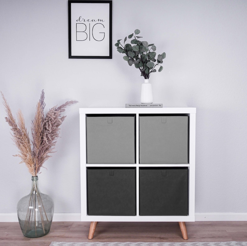 Ikea Kallax Box Foldable Fabric Box for Cube Shelf With Subtle Etsy UK