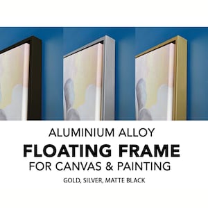 DIY Aluminum Metal Floating Canvas Frame for Canvas, Canvas Frame, Mental Frame Kit, Floator Aluminum Alloy Cut to Pieces Customized Size