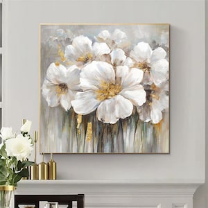 Abstract Floral Painting Art Print: Modern Wall Decor (Digital Download)