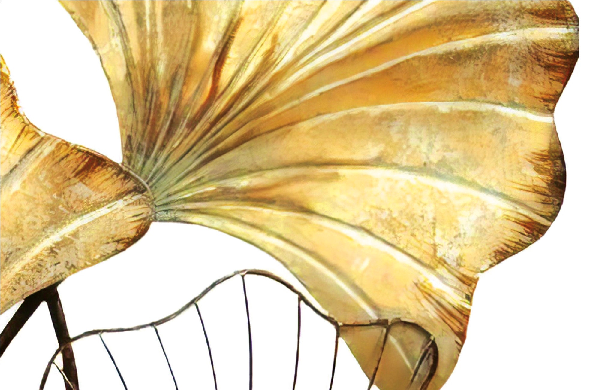 Printable Golden Leaves Wall Art Print Abstract Print Art Etsy