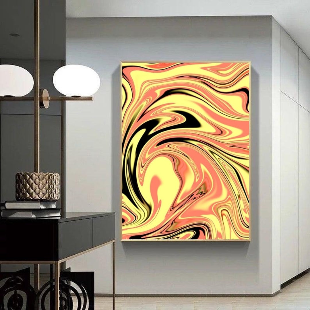 Printable Modern Art Colorful Wall Art Print, Abstract Print Art, Wall