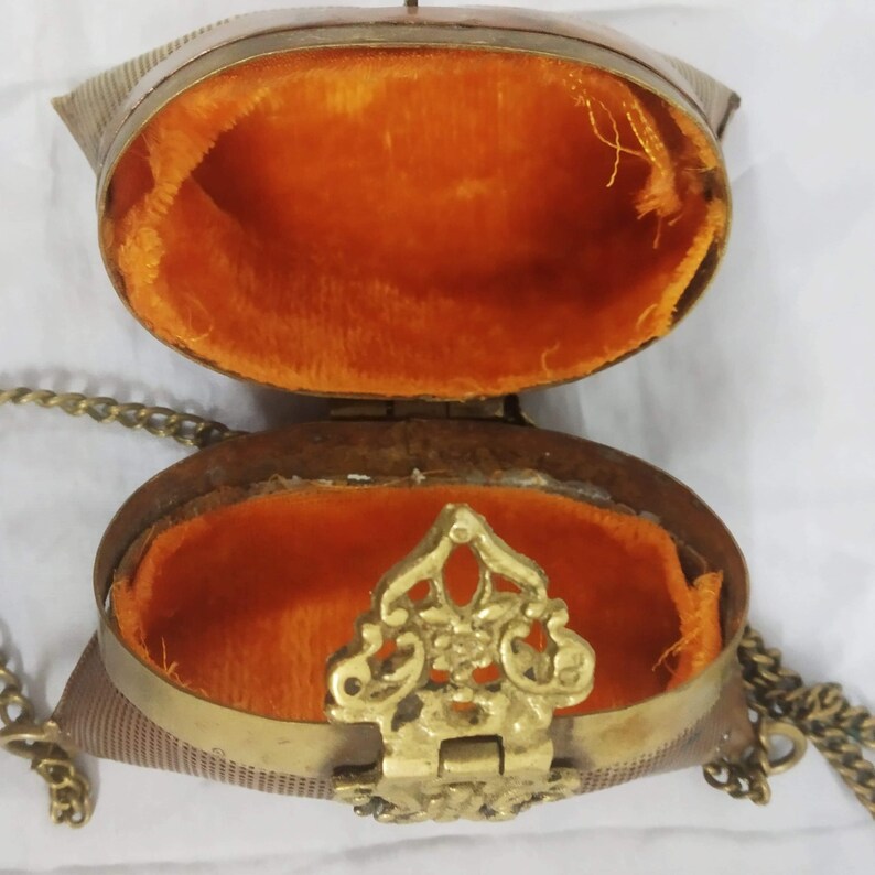 1970s Bohemian Brass & Copper Pillow Purse Etsy