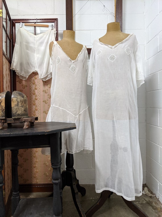 1920s Three Piece Trousseau Bridal Set