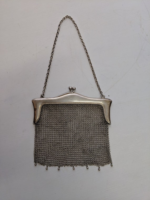 sterling silver mesh purse