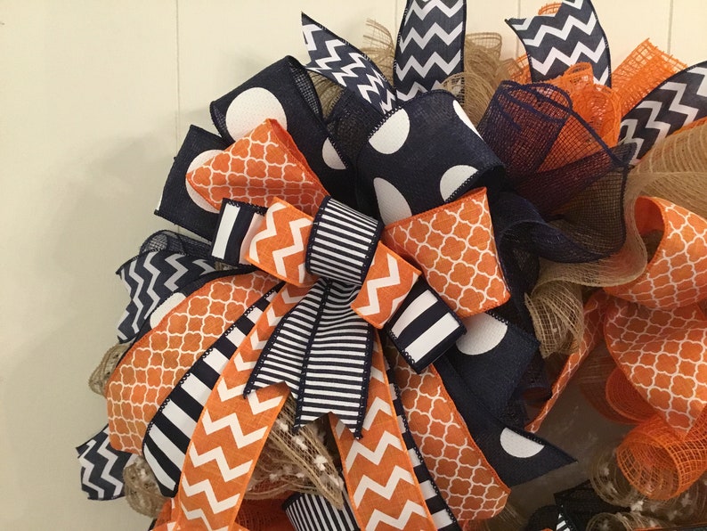 Year Round Wreath Housewarming Wreath Spring Wreath Whimsical Wreath Welcome Wreath Everyday Wreath Football Decor Front Door Decor