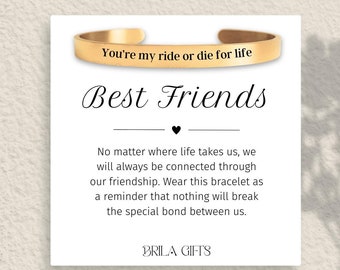 Best Friend Bracelets, Personalized Friendship Gifts, Long
