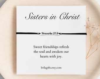 Sisters in christ, Easter, Gift for christian friend, Friendship gift, Religious gift, Church sister, Church friend, Christian jewelry