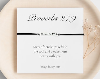 Proverbs 27:9, A sweet friendship refreshes the soul, Christian friend, Friendship gift, Bible verse, Easter gift, Best friend birthday gift