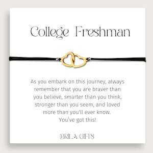 College freshman gift, College gift for daughter, Back to school gift, College bracelet, Encouraging gift for daughter, First day of school
