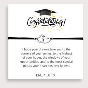 Félicitations pour votre remise des diplômes, cadeau de remise des diplômes de collège, 8e année, primaire, bracelet de remise des diplômes, cadeau de remise des diplômes