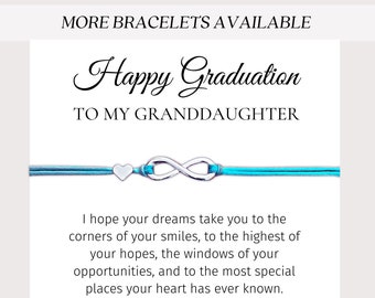 Graduation gift for granddaughter, Granddaughter graduation gift, Graduation gift for her, Granddaughter bracelet, Middle school, College