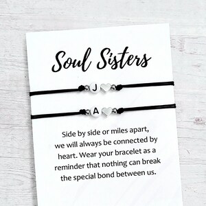 Soul Sister, Best Friend Bracelet for 2, Best Friend Birthday Gifts, Gifts for Friends, Soul Sister Bracelet, Best Friend Gifts, Set of 2