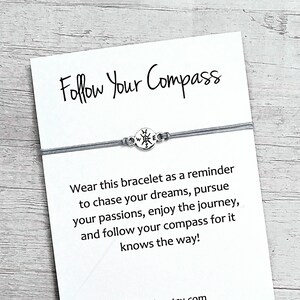 Graduation gifts, High school graduation gift, Follow your compass, Inspirational graduation gift, Middle school, Graduation jewelry