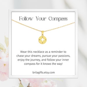 Cadeau de rentrée scolaire, Cadeaux motivants, Collier boussole, Cadeau de fin d'études secondaires, Université, Collège, Étudiant de première année à l'université