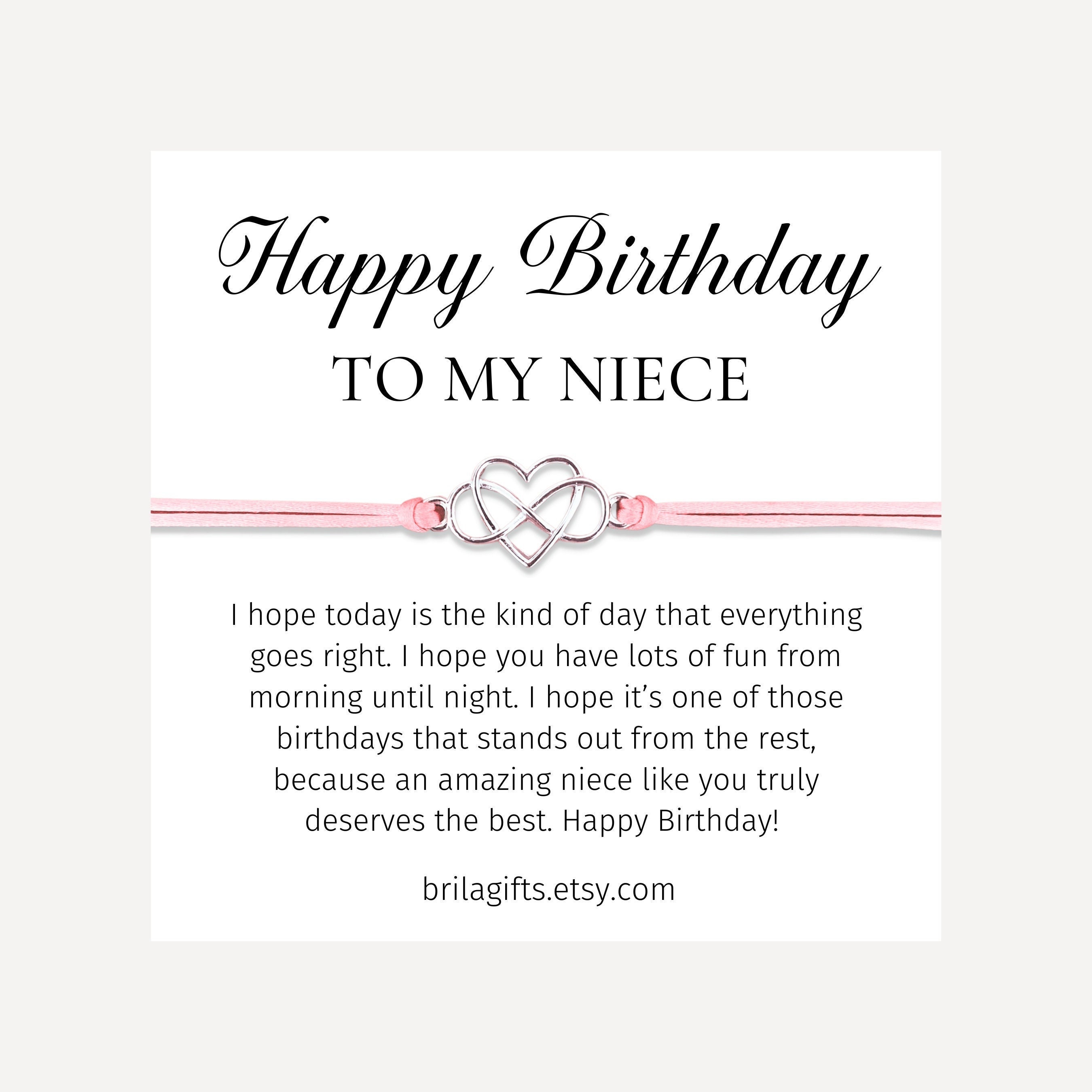 Niece Gift From Aunt Niece Birthday Card Niece Birthday - Etsy