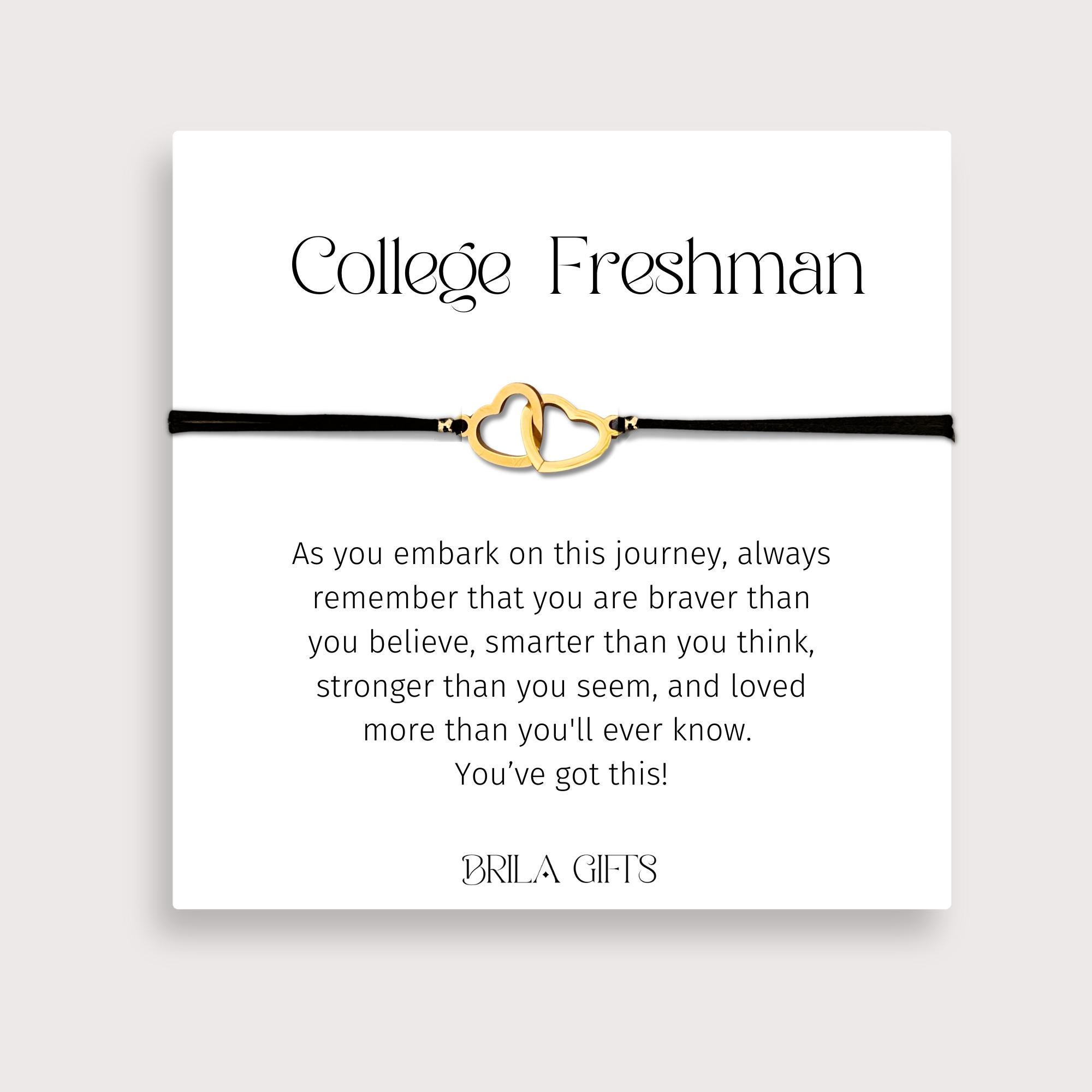 College freshman gift, College gift for daughter, Back to school gift, College bracelet, Encouraging gift for daughter, First day of school