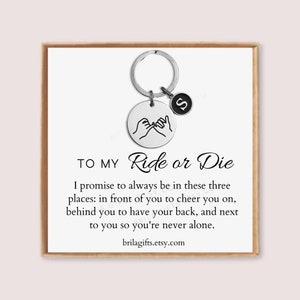 Best Friend Gifts, Best Friend Birthday Gifts, Best Friend Gift, Birthday Gifts for Best Friend, Ride or Die, Pinky Promise, Gift Ideas image 1