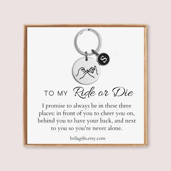 Best Friend Gifts, Best Friend Birthday Gifts, Best Friend Gift, Birthday Gifts for Best Friend, Ride or Die, Pinky Promise, Gift Ideas