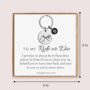 Best Friend Gifts, Best Friend Birthday Gifts, Best Friend Gift, Birthday Gifts for Best Friend, Ride or Die, Pinky Promise, Gift Ideas image 2
