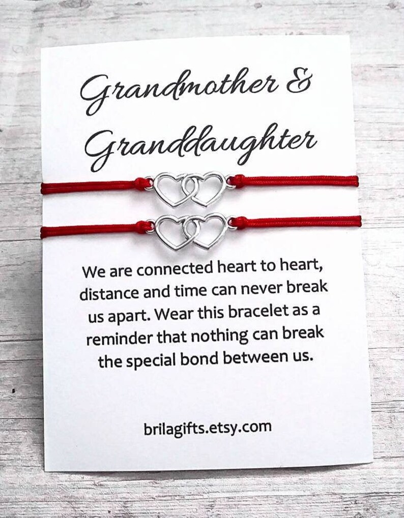 Grandmother And Granddaughter Matching Bracelets Grandmother