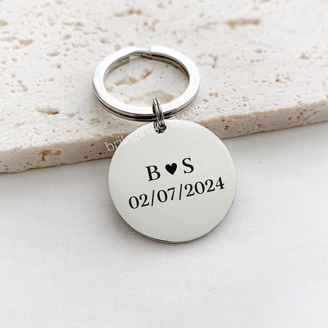 Stainless Steel Wedding Anniversary Gift, Personalized Anniversary Gift ...