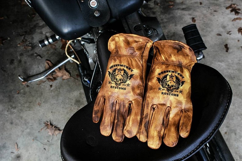 Vintage Waxed Gloves With Logos on Glove Tops Only Etsy