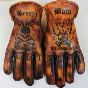 personalized motorcycle gloves