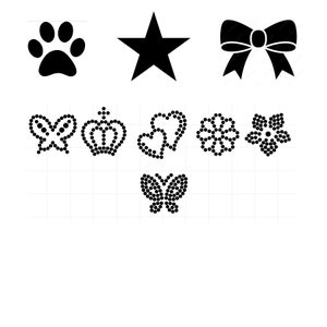 Rhinestone template custom design