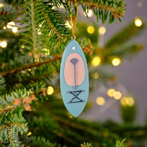 Water Sports Paddle Board/Stand Up Paddle Christmas Tree Ornament/Bauble/Decoration/Figurine - Hanging Decoration