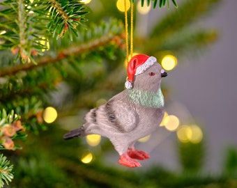 Christmas Tree Pigeon Ornament