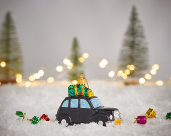 Novelty London taxi/black cab Christmas tree hanging decoration