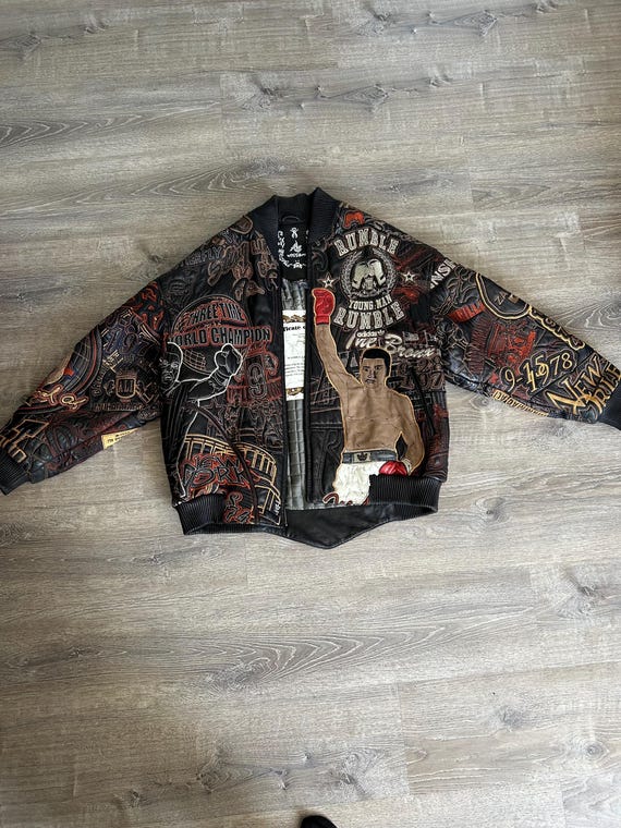 ジャケット・アウター sammy Rare Adidas X Al Wissam Muhammad Ali Leather Jacket (2007