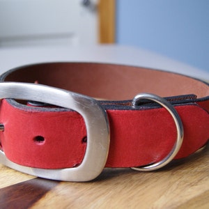 Miss Scarlet Dog Collar (neck circumference 13 to 19&quot;)