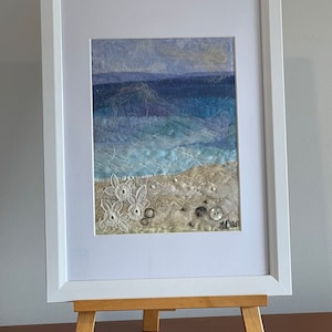 BY the SEASIDE Original Textile/Mixed Media Artwork