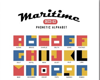 Maritime Deco Signal Flags