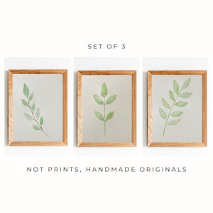 Set of 3 handmade watercolour paintings